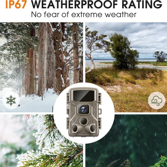 WiFi Trail Camera 4K 64MP with Night Vision - 64GB Memory Card, 130° Wide Angle - Picture 5 of 8